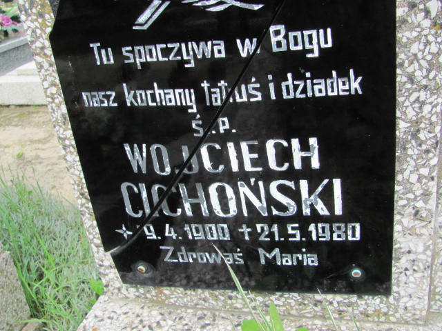 Wojciech CICHOŃSKI 1900 Międzybórz - Grobonet - Wyszukiwarka osób pochowanych