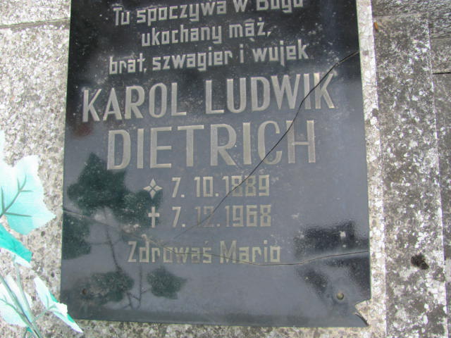 Karol DIETRICH 1889 Międzybórz - Grobonet - Wyszukiwarka osób pochowanych