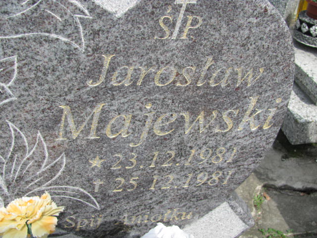 Jarosław MAJEWSKI 1981 Międzybórz - Grobonet - Wyszukiwarka osób pochowanych
