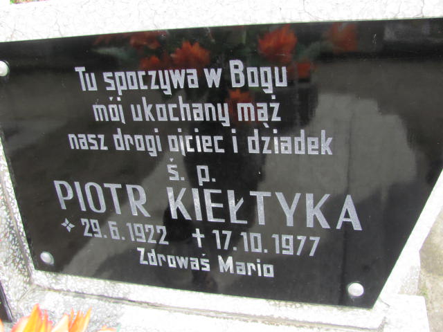 Piotr KIEŁTYKA 1922 Międzybórz - Grobonet - Wyszukiwarka osób pochowanych