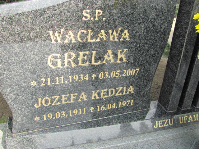 Wacława GRELAK 1934 Międzybórz - Grobonet - Wyszukiwarka osób pochowanych