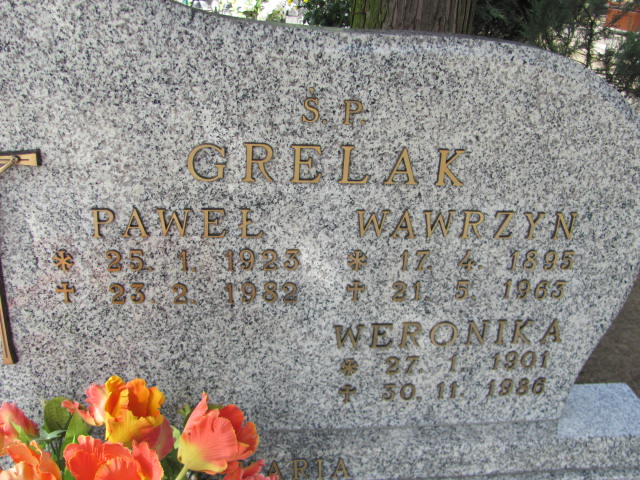Wawrzyn GRELAK 1895 Międzybórz - Grobonet - Wyszukiwarka osób pochowanych