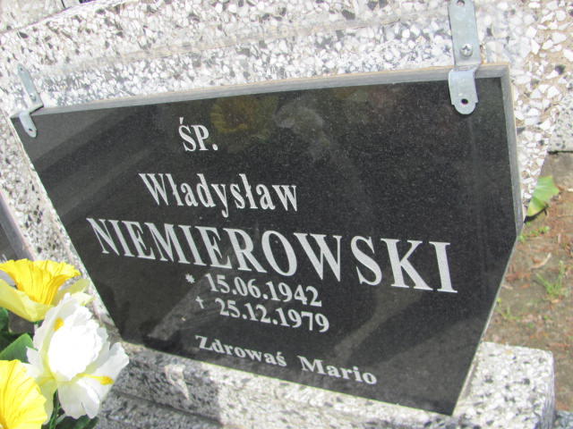 Władysław NIEMIEROWSKI 1942 Międzybórz - Grobonet - Wyszukiwarka osób pochowanych