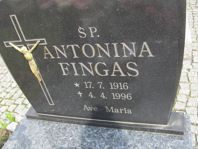 Antonina FINGAS 1916 Międzybórz - Grobonet - Wyszukiwarka osób pochowanych