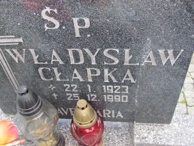 Władysław CŁAPKA 1923 Międzybórz - Grobonet - Wyszukiwarka osób pochowanych