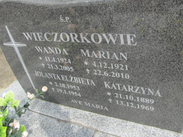 Jolanta WIECZOREK 1953 Międzybórz - Grobonet - Wyszukiwarka osób pochowanych