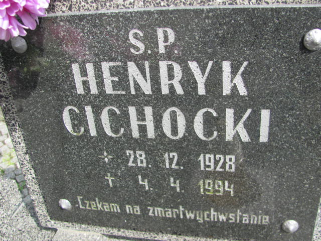 Henryk CICHOCKI 1928 Międzybórz - Grobonet - Wyszukiwarka osób pochowanych