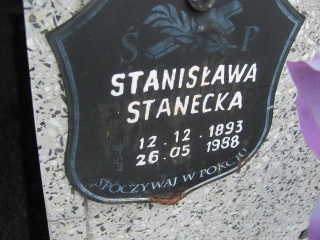 Stanisława STANECKA 1899 Międzybórz - Grobonet - Wyszukiwarka osób pochowanych