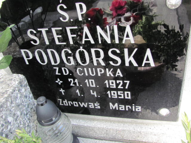Stefania PODGÓRSKA 1927 Międzybórz - Grobonet - Wyszukiwarka osób pochowanych