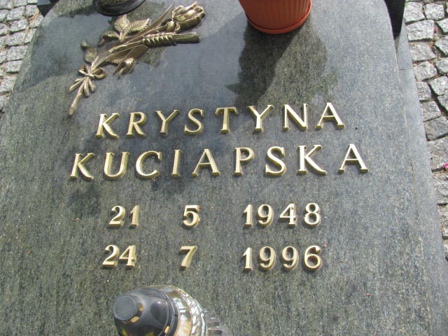 Krystyna KUCIAPSKA  1948 Międzybórz - Grobonet - Wyszukiwarka osób pochowanych